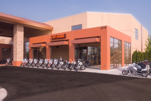 Construction project completed by HC Company - Harley Davidson remodel