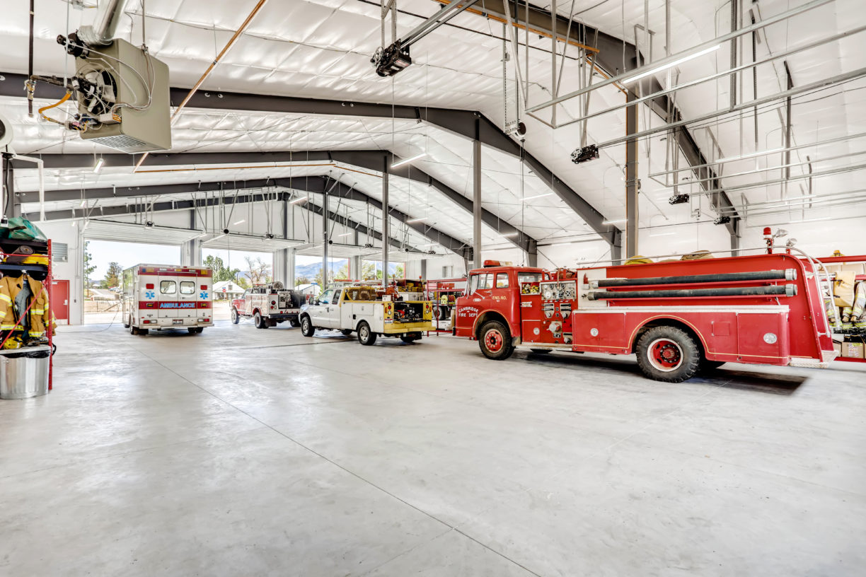 Interior shot at Cambridge Fire Station